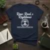 Raw Real & Righteous text design featuring detailed typography on quality t-shirt