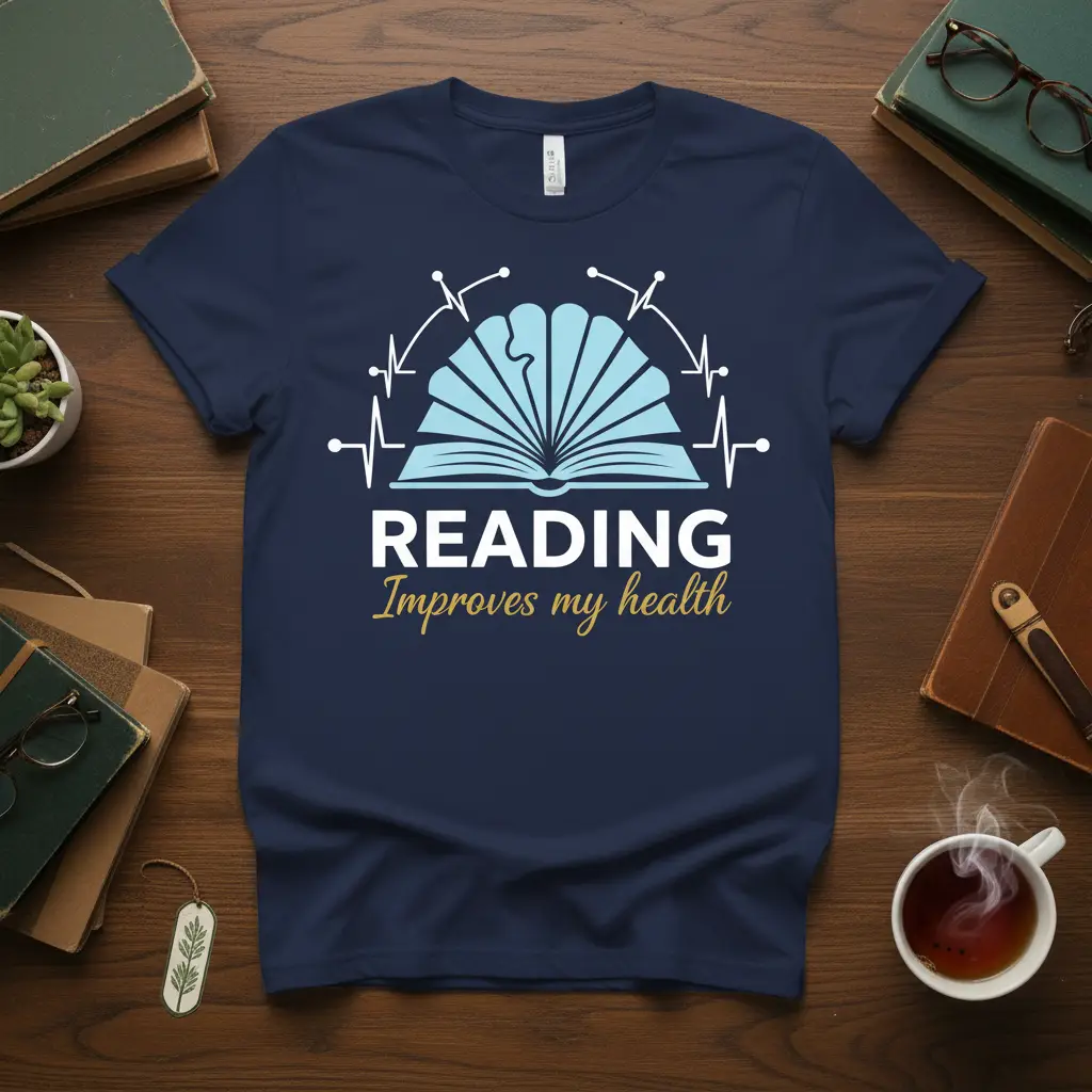 Reading Improves My Health Book Lover T-Shirt Gift