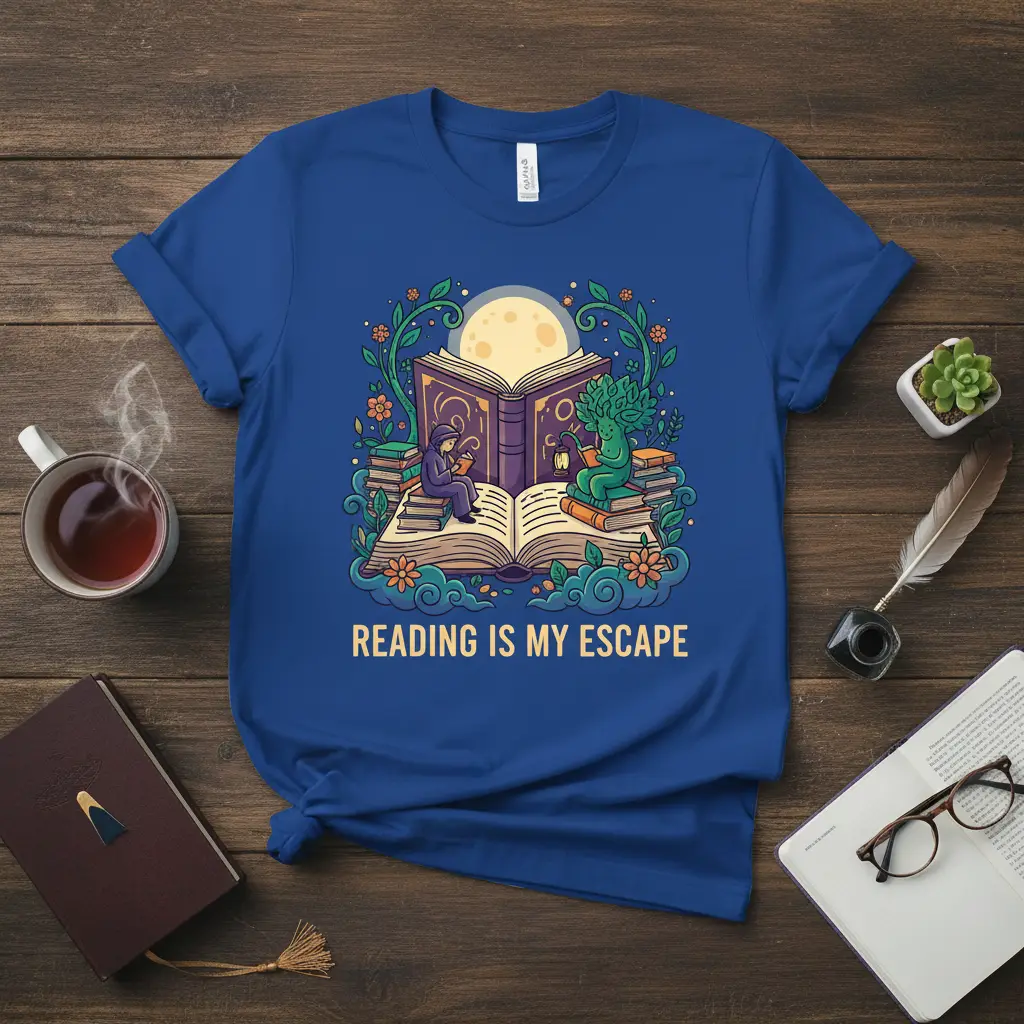 Reading Is My Escape Book Lover T-Shirt Gift for Readers
