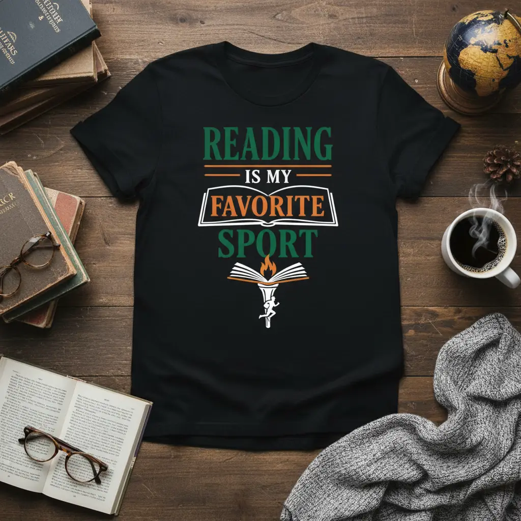 Reading Is My Favorite Sport T-Shirt Book Lover Gift