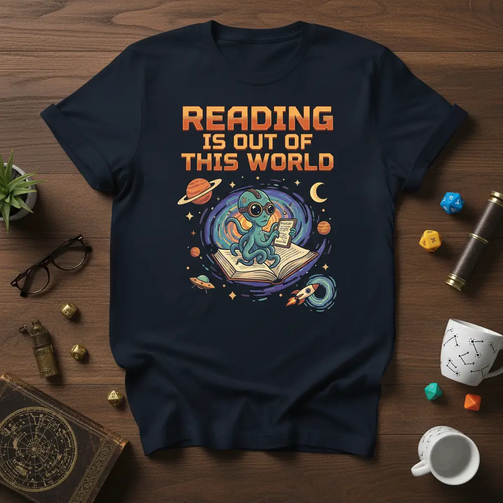 Reading Is Out of This World Alien T-Shirt for Book Lovers