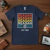 REAGAN EST. 1980 unique graphic design printed on comfortable cotton t-shirt