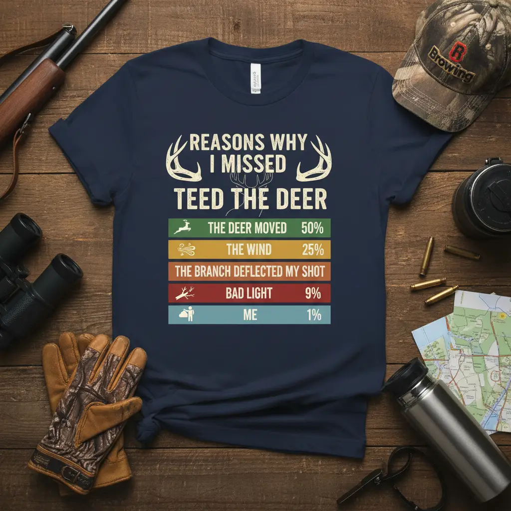 Reasons Why I Missed Teed the Deer Hunting T-Shirt