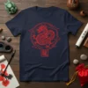 Red Dragon Kanji Symbol creative graphic design printed on comfortable cotton t-shirt
