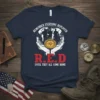 Remember Everyone Deployed R.E.D. Until They All Come Home t-shirt with globe, hands, compass, and soldier silhouettes