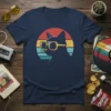 Retro Cat Sunglasses bold graphic design printed on comfortable cotton t-shirt