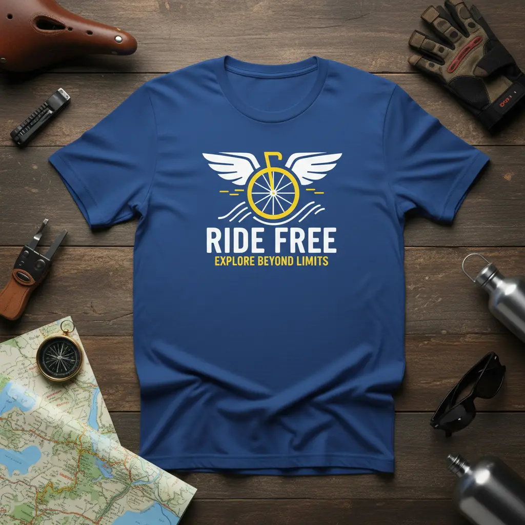 Ride Free Explore Beyond Limits Cycling T-Shirt