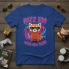 Rizz Em With The Tism Red Panda Autism Awareness T-Shirt featuring a cartoon red panda wearing sunglasses and giving peace
