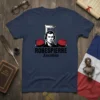 Robespierre Jacobin t-shirt design featuring a portrait of Maximilien Robespierre and the text "ROBESPIERRE Jacobin"