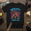 ROCK OUT! PRIMAL BEAT creative graphic design printed on comfortable cotton t-shirt