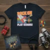 ROCK ON PLAY STRONG! unique graphic design printed on comfortable cotton t-shirt