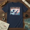 Rocket Wave Japanese Art T-Shirt creative graphic design printed on comfortable cotton t-shirt