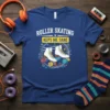 Roller Skating Keps Me Sane t-shirt with retro white roller skates and colorful accents