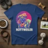Rottweiler Dog Art creative graphic design printed on comfortable cotton t-shirt