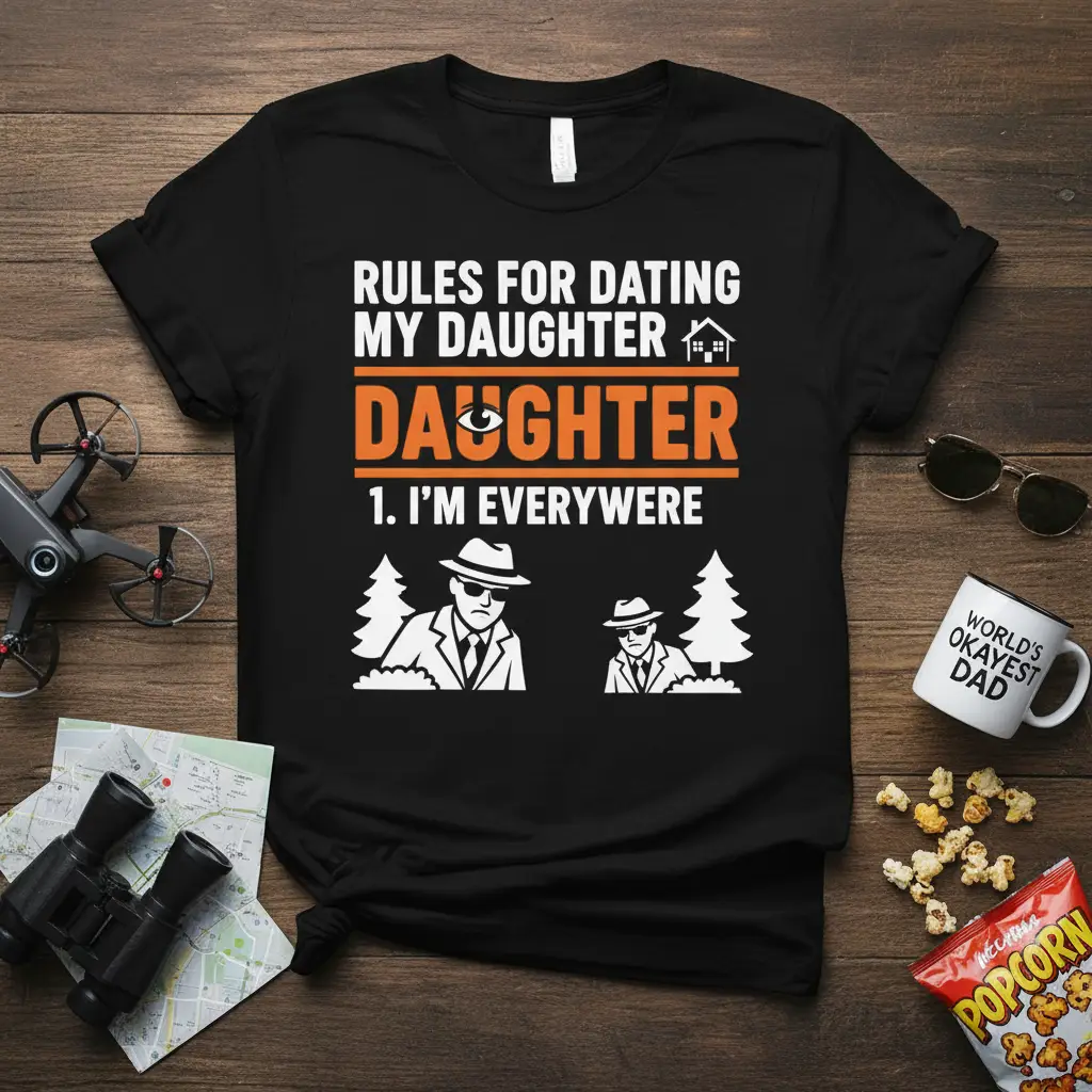 Rules for Dating My Daughter Tee Funny Dad Gift for Him