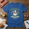 Rumpenook Restaurant Delicatessen t-shirt design featuring a chef holding cheese and sausage, with location details