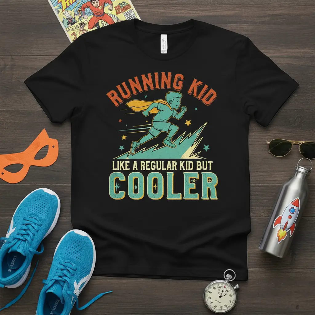 Running Kid Like a Regular Kid but Cooler T-Shirt