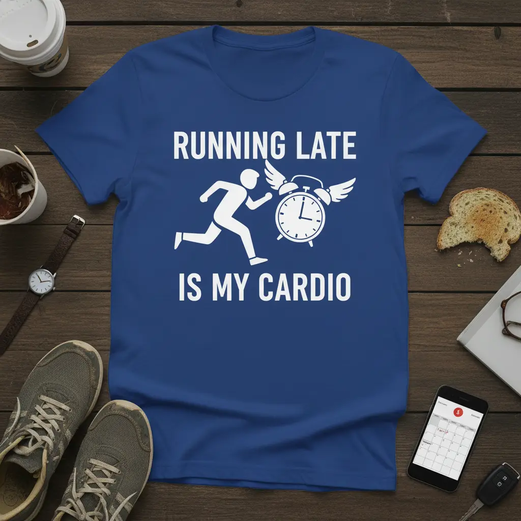 Running Late Is My Cardio T-Shirt Funny Runner Gift
