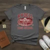 Rydell High School 1959 t-shirt design with a vintage convertible and school building graphic