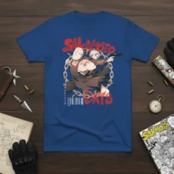 Sakamoto Days サカモトデイズ anime manga t-shirt design featuring action characters and Japanese text