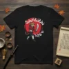 Samurai Tiger t-shirt design with a tiger in samurai armor holding a sword, set against a red circle