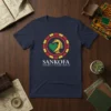 Sankofa t-shirt with "Sankofa Learn From The Past, Build The Future" text and Adinkra bird symbol in circle