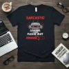 Sarcastic Loading Loading Please Wait t-shirt with a robot and loading bar design