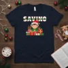 Savino Christmas Elf T-Shirt with a cute elf and presents design