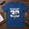 Scarant 32 Rifle T-Shirt with bold white text and a galaxy background, featuring a detailed grey rifle illustration