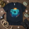 Scuba Diver Coral Reef bold graphic design printed on comfortable cotton t-shirt