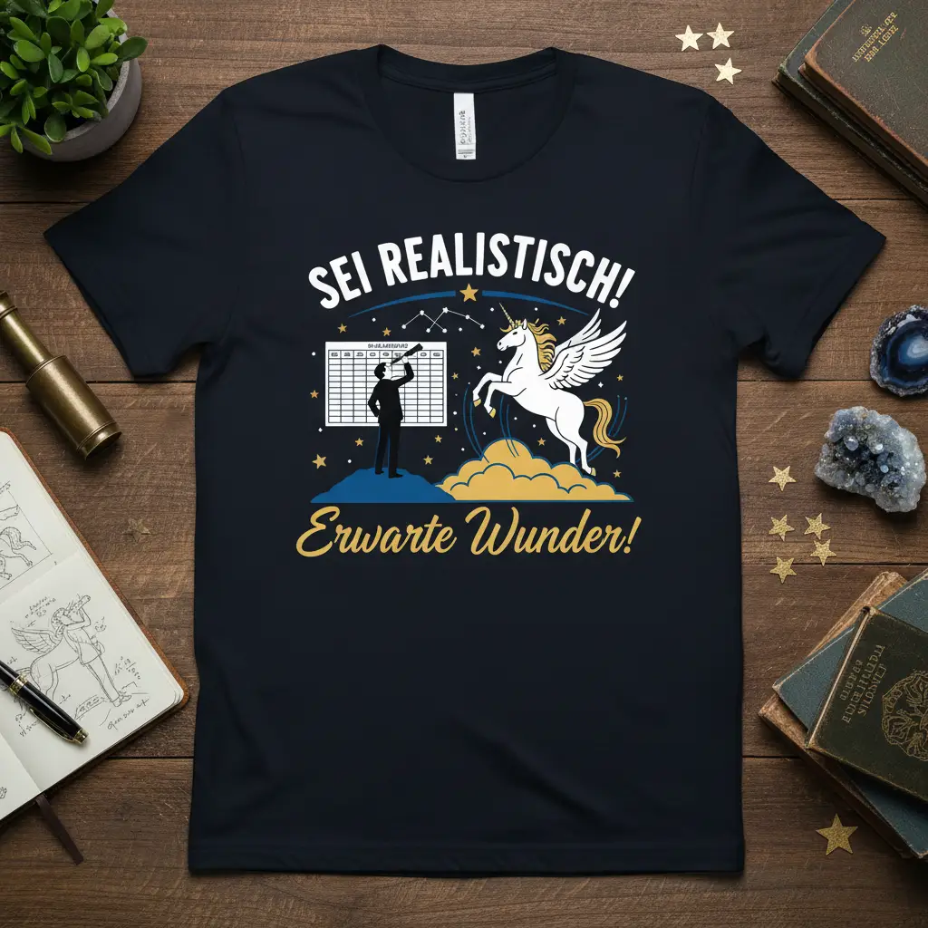 Sei Realistisch! Erwarte Wunder! German Quote T-Shirt