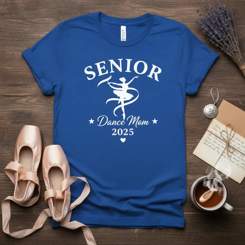 Senior Dance Mom 2025 T-Shirt Proud Dance Parent Gift