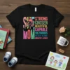 She Mom Strong Chosen text design featuring bold typography on quality t-shirt