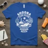 Shooba Tylee Island Summer Beach T-Shirt design featuring lighthouse, ocean waves, dolphins, palm trees, and text for Shooba Doopa Olympics