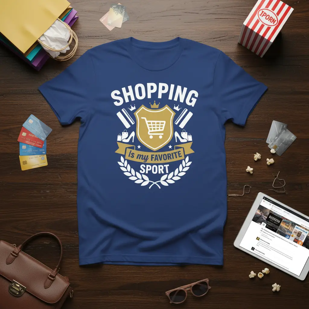 Shopping Is My Favorite Sport Funny T-Shirt Gift