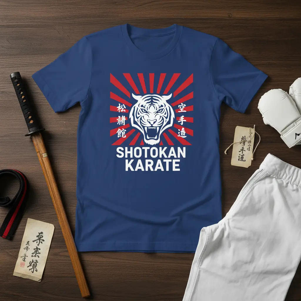 Shotokan Karate Tiger T-Shirt Martial Arts Training Gift