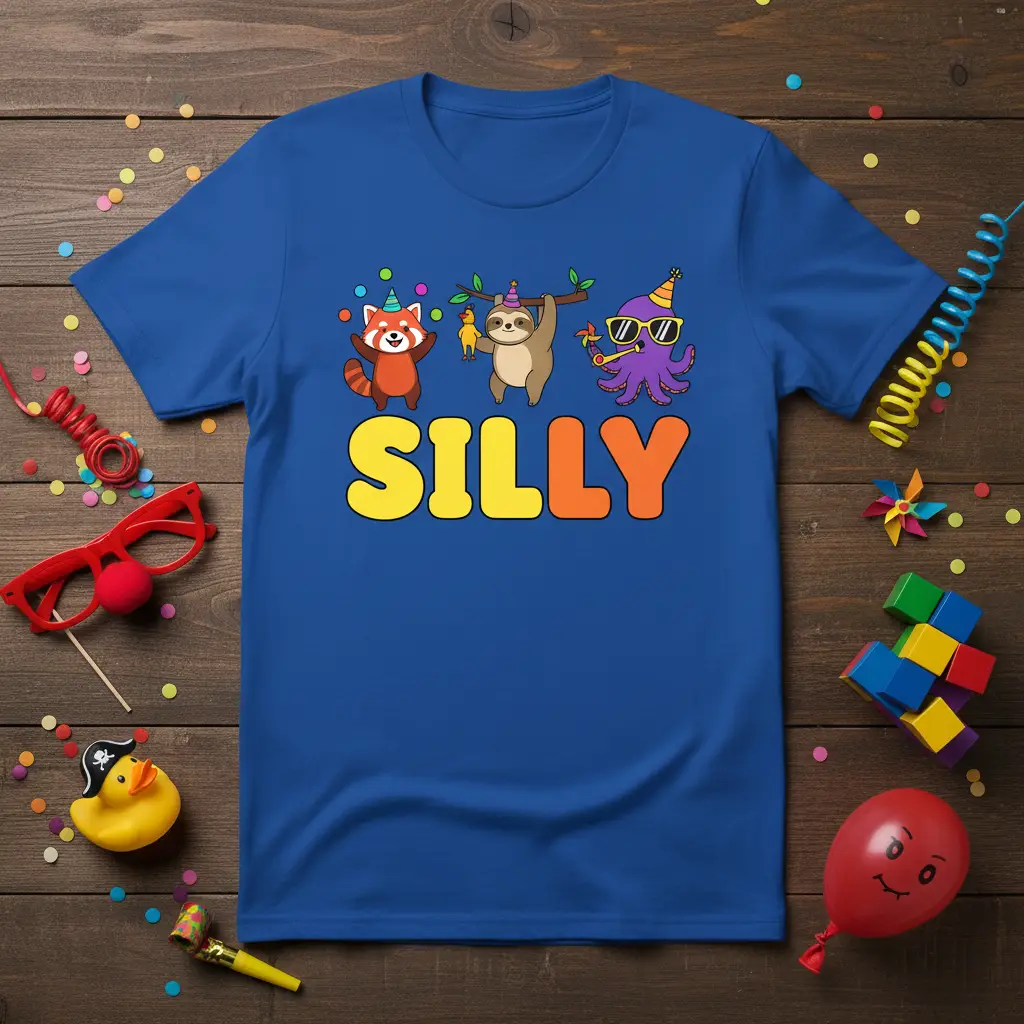 Silly Party Animals Birthday T-Shirt Fun Gift Idea