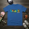 Skate Board Co. graphic t-shirt with colorful text and skateboards, featuring the primary keyword Skate Board Co