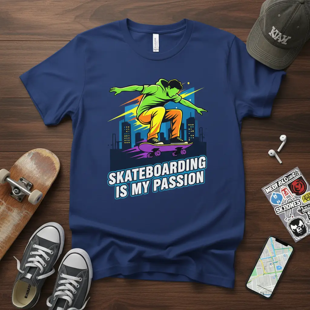 Skateboarding Is My Passion T-Shirt for Skaters