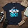 Ski T-Shirt stylish graphic design printed on comfortable cotton t-shirt