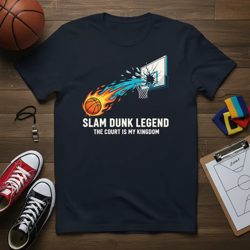 Slam Dunk Legend the Court Is My Kingdom Basketball T-Shirt
