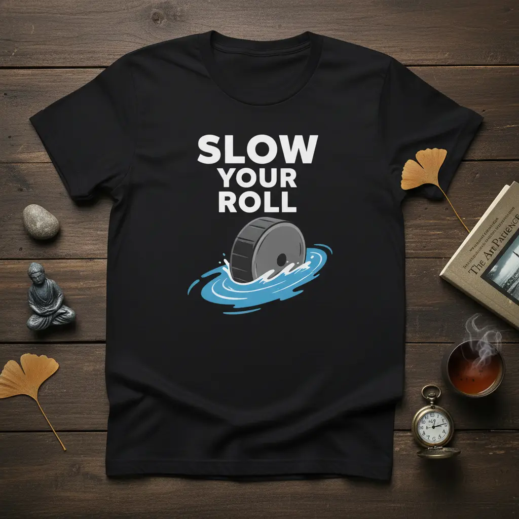 Slow Your Roll T-Shirt Funny Chill Vibes Quote Gift
