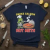 Smoke Salmon Not Meth t-shirt design with a frog chef holding a smoking gun near salmon