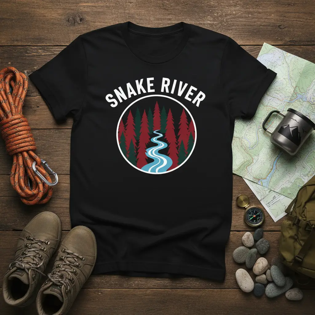 Snake River Adventure Graphic Tee for Outdoor Lovers