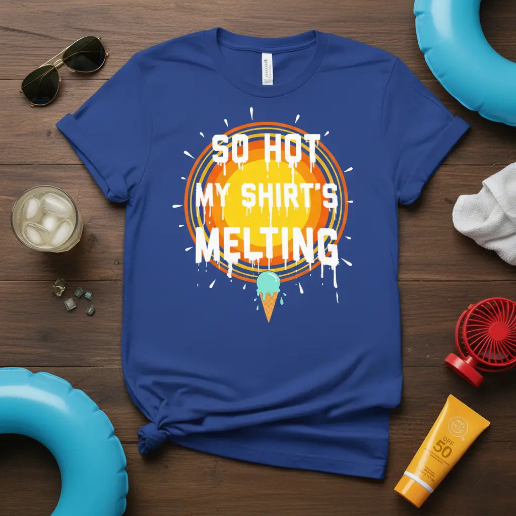 So Hot My Shirt’s Melting Summer Heat T-Shirt