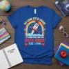 So Long Fifth Grade It's Been Fun Look Out Sixth Grade Here I Come t-shirt with rocket and rainbow graphic