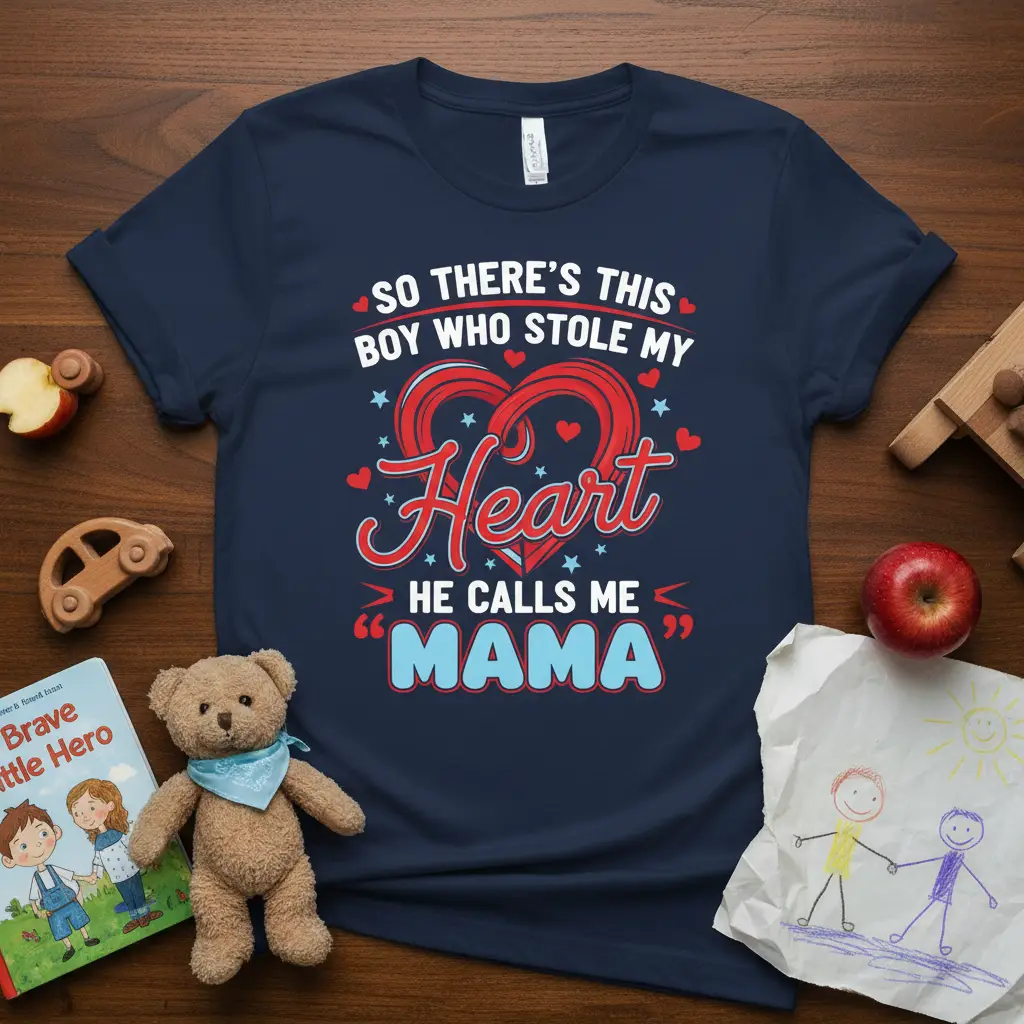 So There’s This Boy Who Stole My Heart Mama T-Shirt