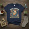 Social Distancing Expert Level 2020 T-Shirt design featuring a cat in glasses reading a tablet in an armchair