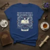 Society of Obstinate Headstrong Girls T-Shirt with vintage book, quill, and inkwell design. Text reads "Seriously Displeasing People Since 1813"