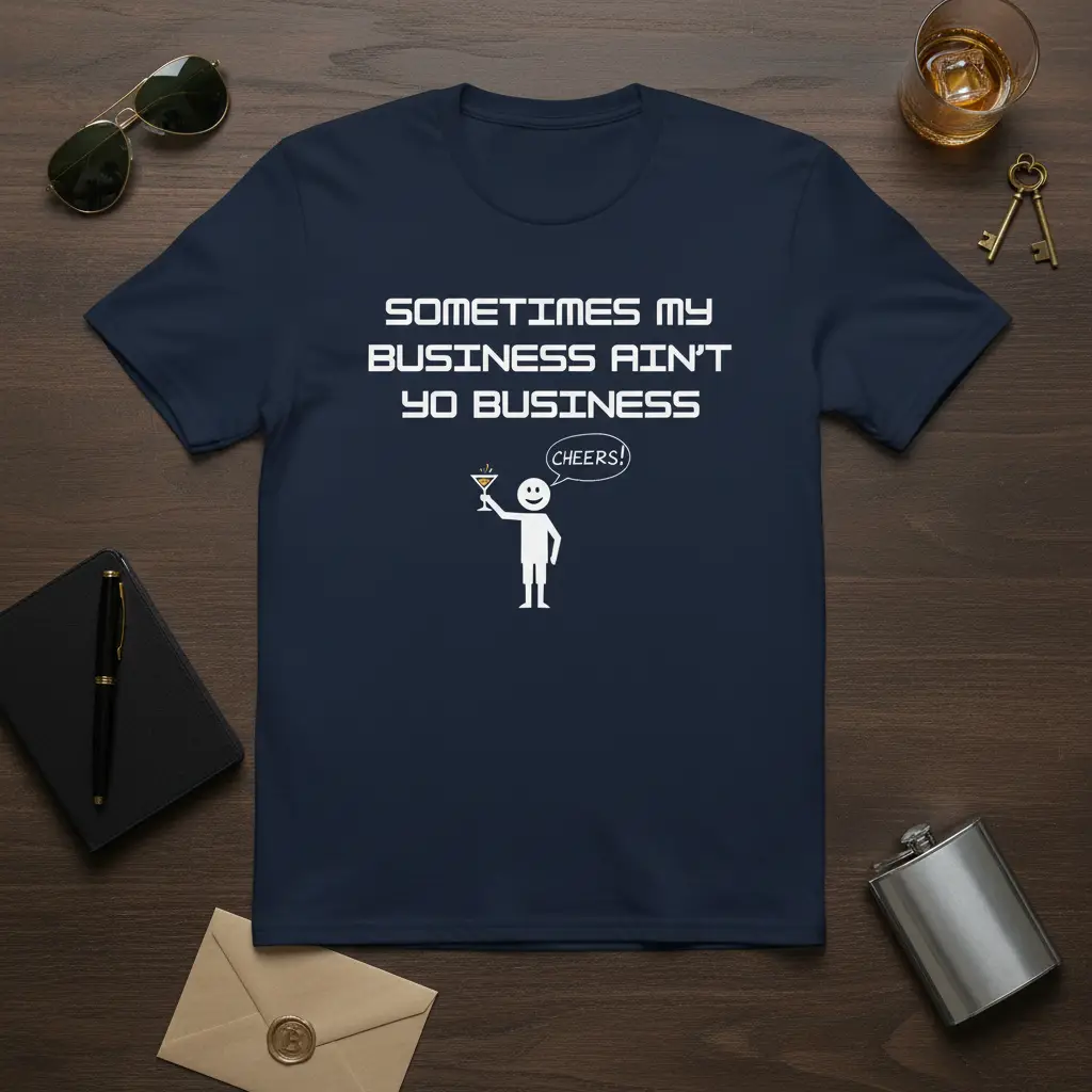Sometimes My Business Ain’t Yo Business T-Shirt Funny Quote Gift